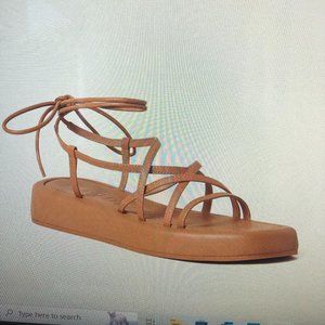 Loeffler Randall Beau Sandal size 7 dark sand NEW